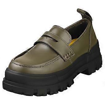 Buffalo Aspha Loafer Vegan Womens Loafer Shoes in Khaki...