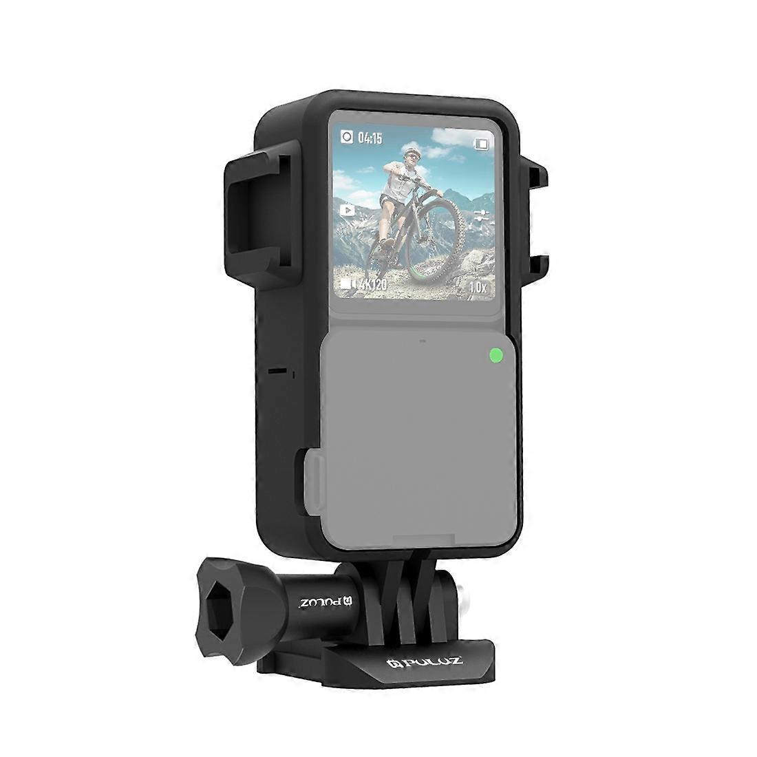 PULUZ ABS Protective Frame Cage with Dual Cold Shoes for DJI Action 2 (Black)