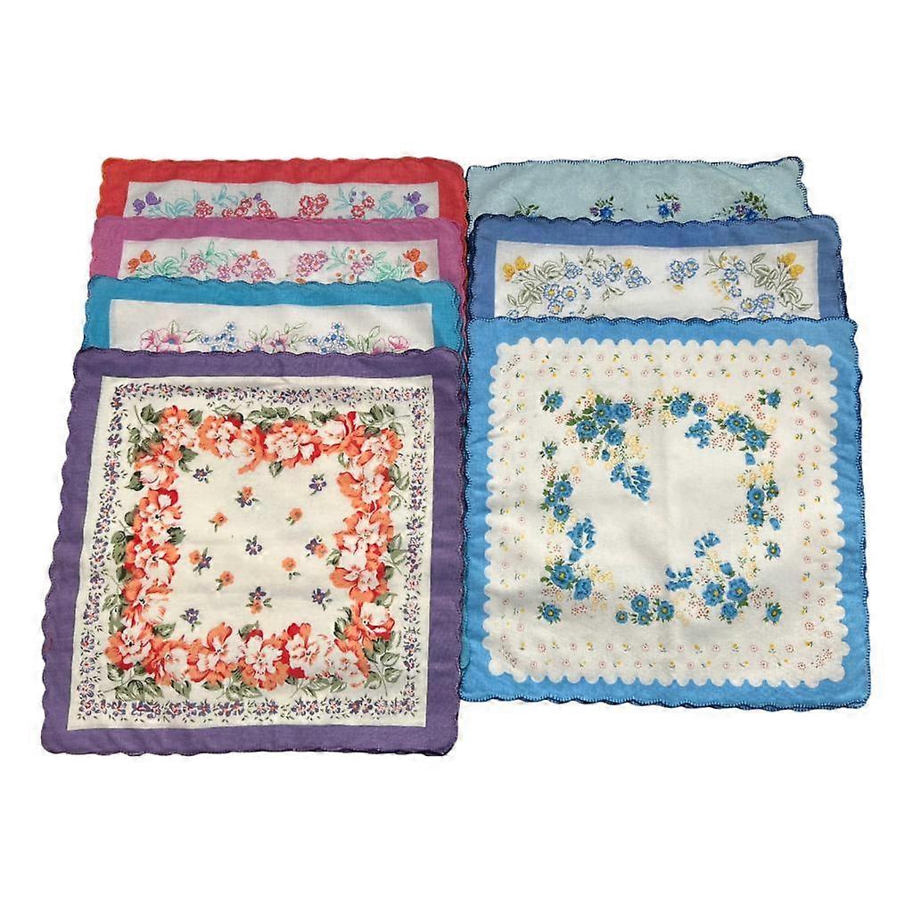 7 pièces mouchoir en coton femmes mouchoirs doux mouchoir 11.8 « x11.8 »