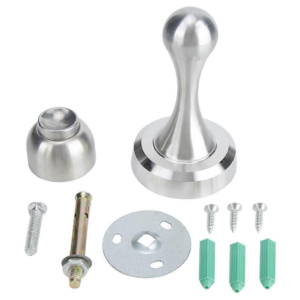 201 Stainless Steel Door Stopper Holder with Strong Magnetic Suction for Home Use - Precision Casting, Durable Design