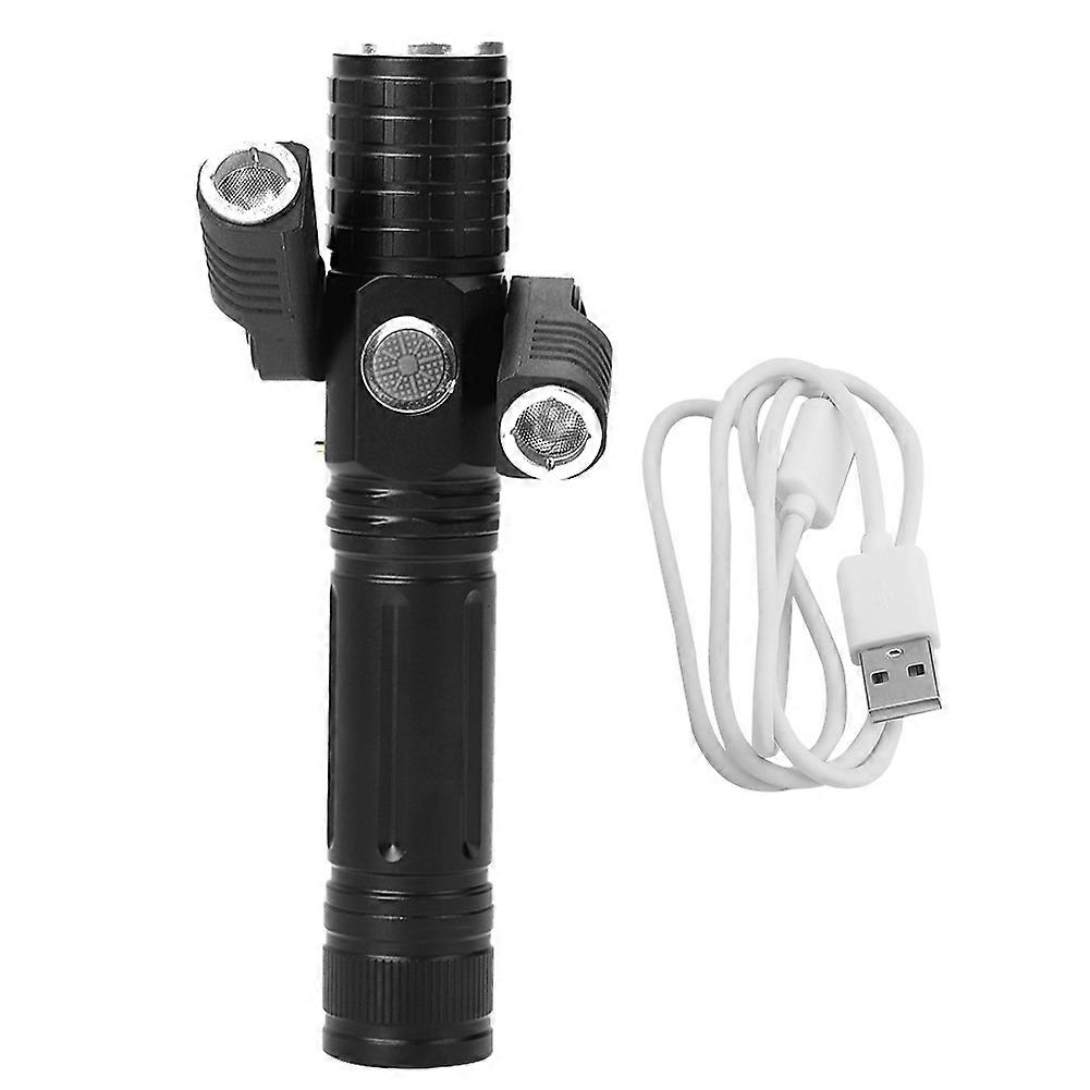 LED Outdoor Zoomable Flashlight with Adjustable Brightness, Water-Resistant Design, and Compact Size for Camping and Hiking