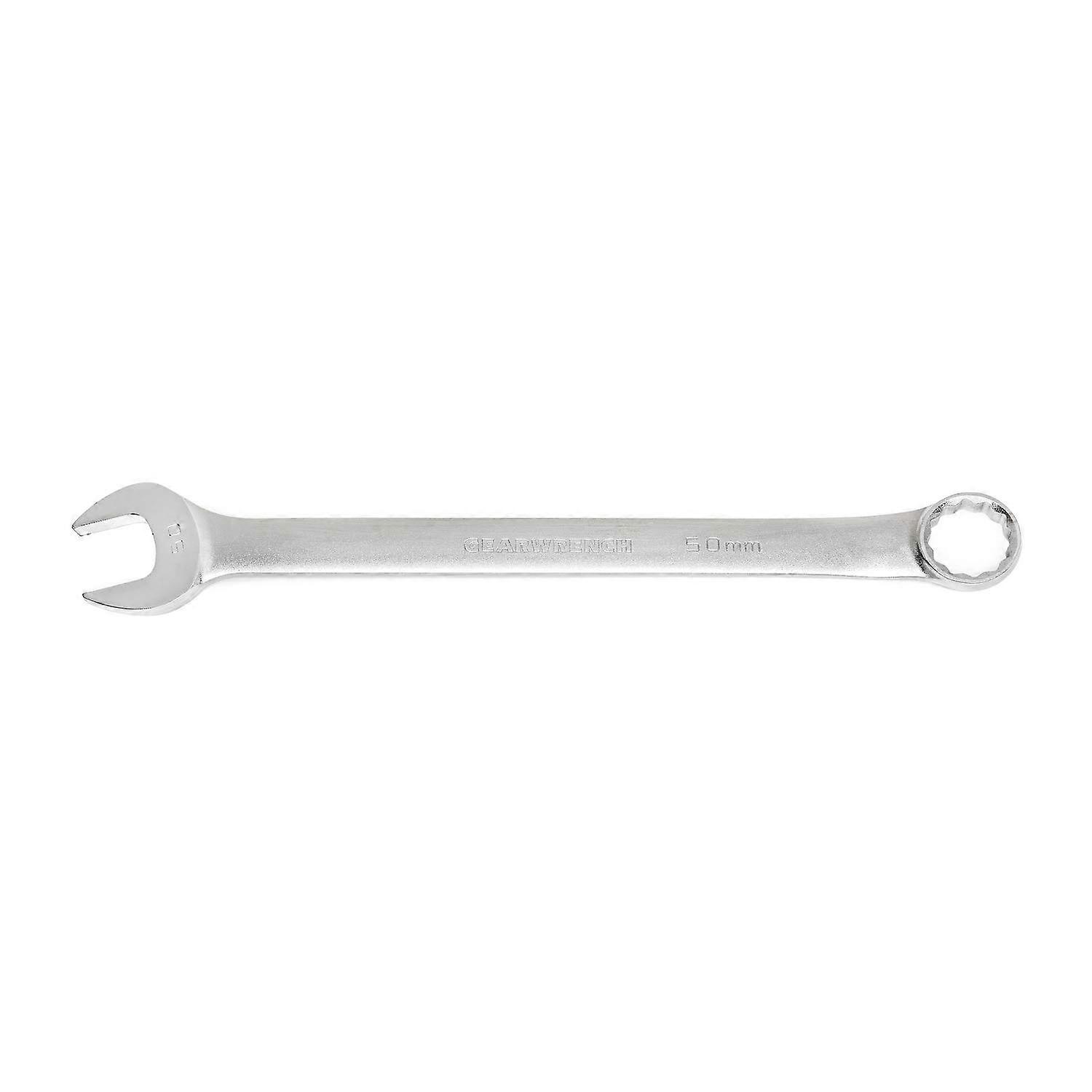 Long Satin Combination Wrench 1-7/8' 12-Point, Model 81822, Imperial Size, Long Handle, Satin Finish
