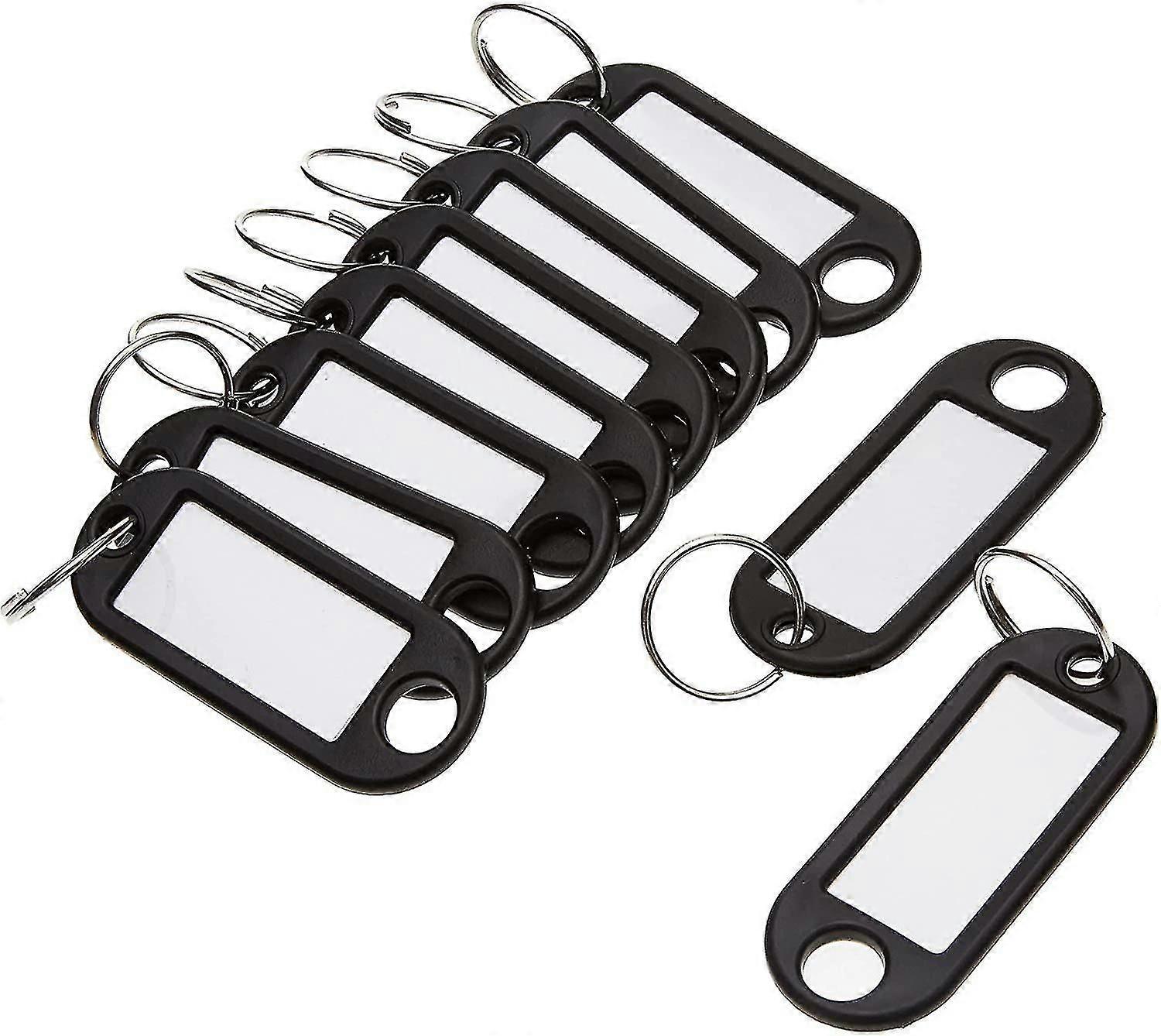 100pcs Plastic Key Tags, Sign Tags, Keychains, Luggage Labels