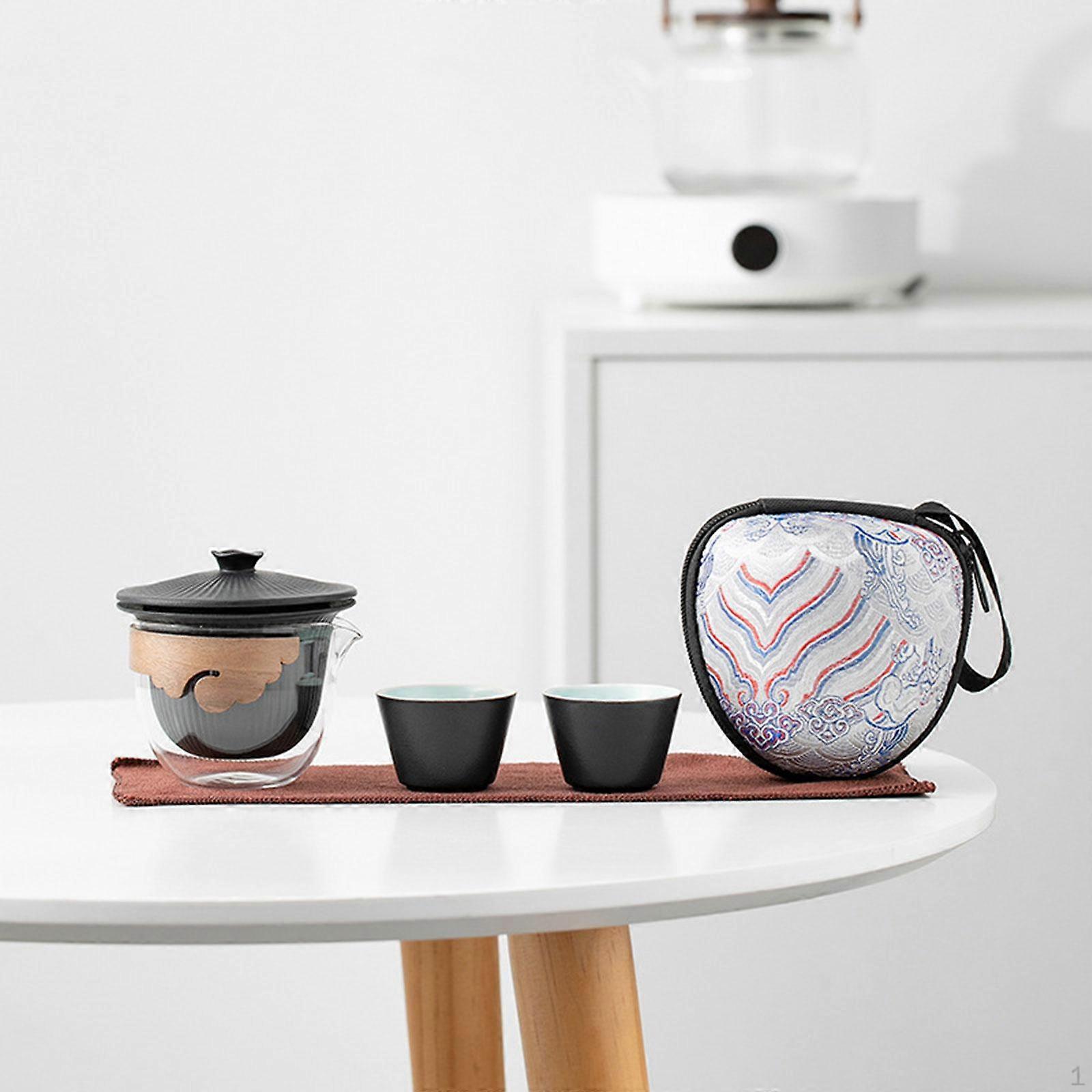 Chinese Tea Set Kung Fu Pot Teapot and Cup Teaware for Climbing Family Friends