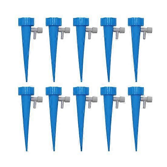 10Pcs Practical Automatic Drip 2 Colors Irrigation Spike Simple Operation Plant Watering Stake for Indoor
