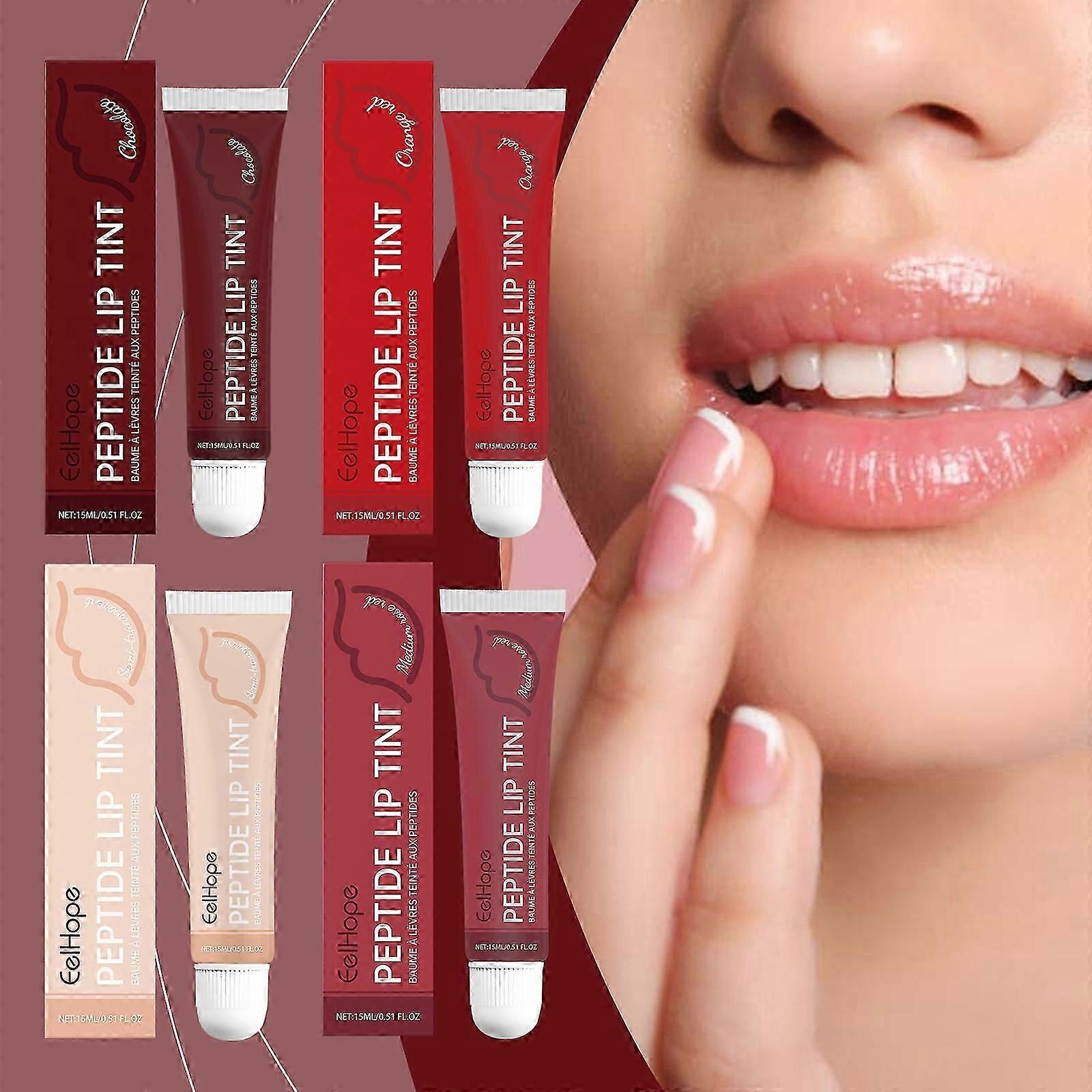 Peptide Lip Tint Moisturizing Lipstick, Long-lasting Nourishing Fresh Color Lip Care Repair Dry and Peeling Lips Reduce Lip Fine Line