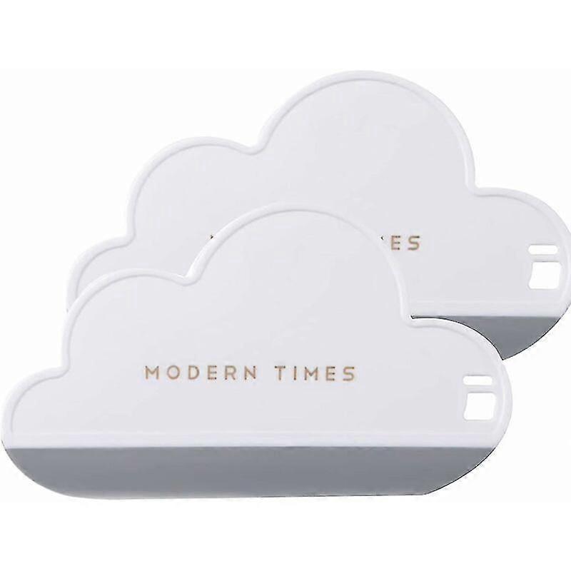 Shower Squeegee, Set of 2 Multi-Function Cloud Shaped Silicone Squeegee, White Bathroom Squeegee, Window Cleaner Squeegees for Mirror, Bathroom, Wind