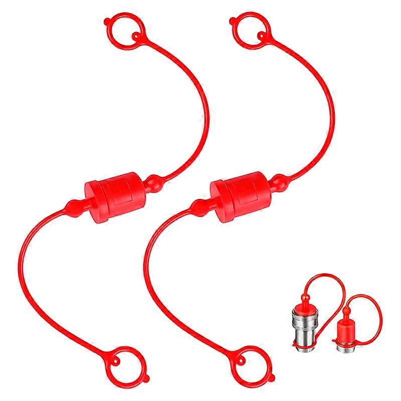 ISO-A 1/4 Hydraulic Quick Coupler Male Dust Cap and Female Plug Cover