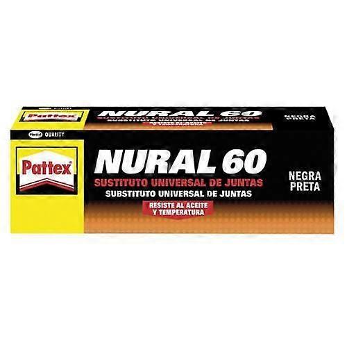 Adhésif à base de silicone - Pattex - Nural 60 - 40 ml - Résistance à l’huile - Élasticité adéquate
