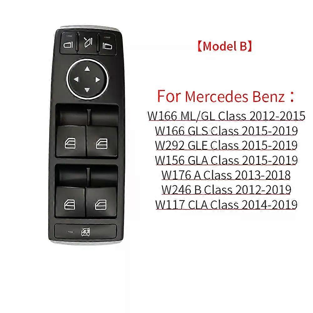compatible for W246 W176 W156 W117 Car Electric Power Master Window Switch Replacement compatible for A B CLA GLA Class 1669054400