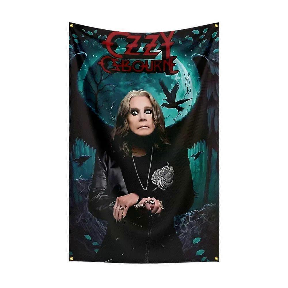 3x5 英尺 Singer-O-Ozzy Osbournes 旗帜涤纶数码印刷横幅，用于卧室墙壁艺术户外挂毯装饰