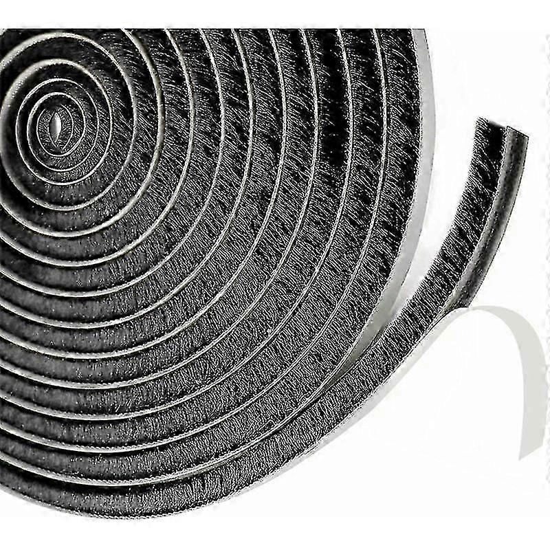 For Sliding door brush seal,9 mm(B) x 23 mm(D) x6M(L) Window seal for door sound insulation,insulating shutter(Grey)