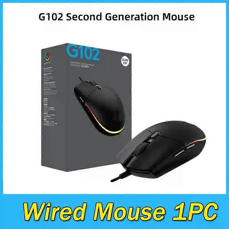 G102 Second Generation Wired Mouse E-Sports Games Business Office RGB Luminous Mice Suitable For Notebook Computer Peripherals