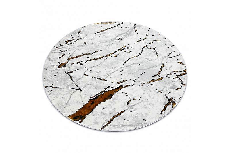 Carpet ALLURE 1963 circle Marble - Structural, stylish, glamour white / gold