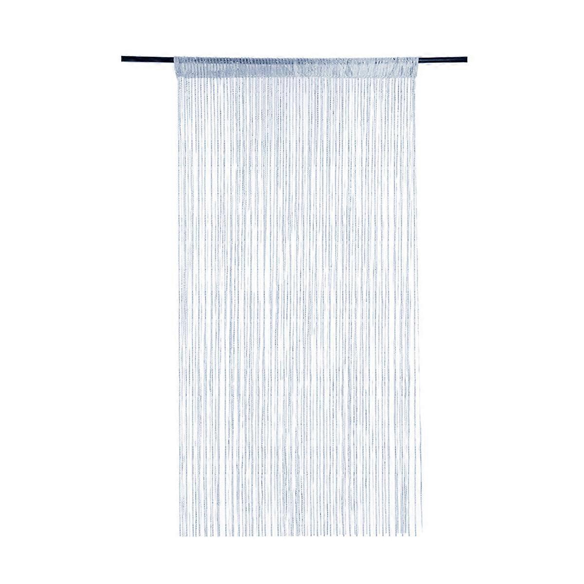 Sequin Curtain, Window Wall Panel, Glitter Silver Lurex Foil, Tassel Screen