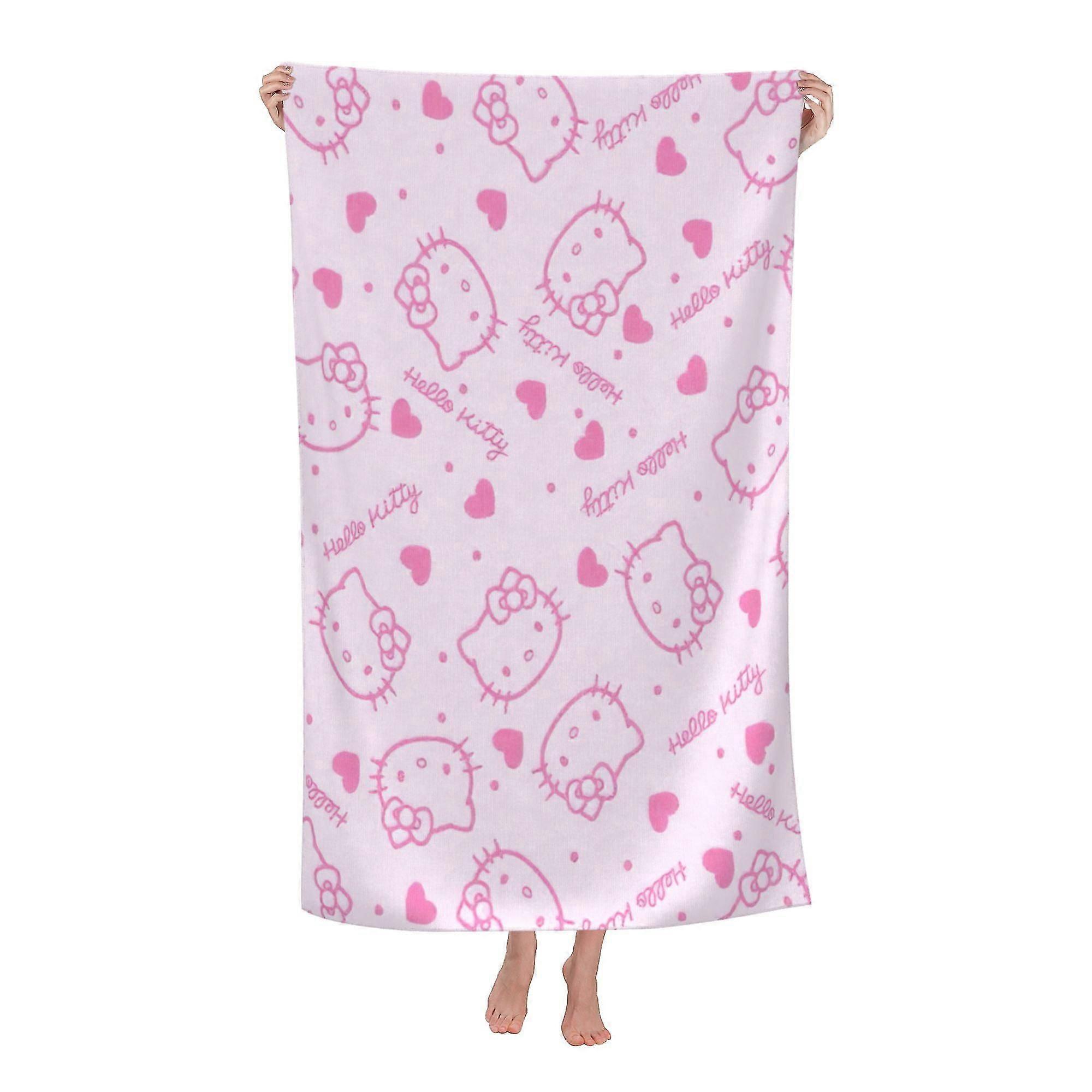 Hello Kitty Beach Towel, Large Microfiber Bath Towel