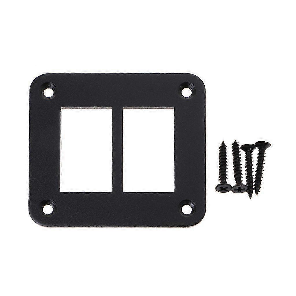 2-Pole Rocker Switch Panel with 2/3/4/6 Position Housing Bracket for Bus Car Boat and Automotive Components