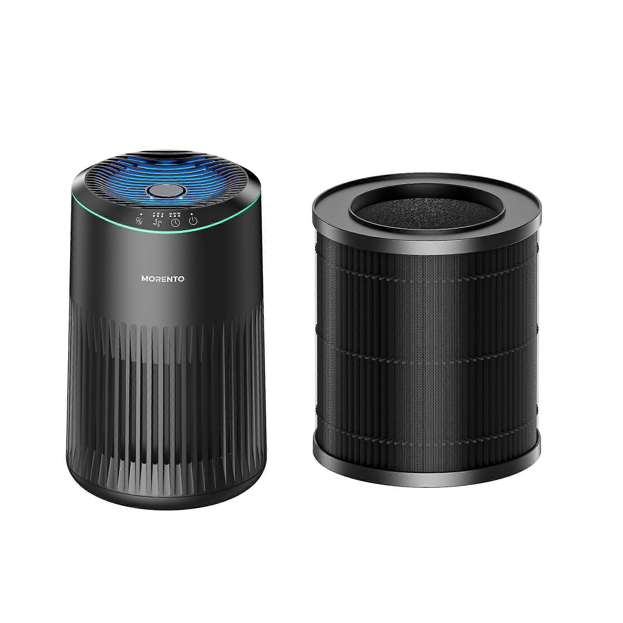 MR2566 Air Purifier with 1 Pack Original Air Purifier Replacement Filter, Black
