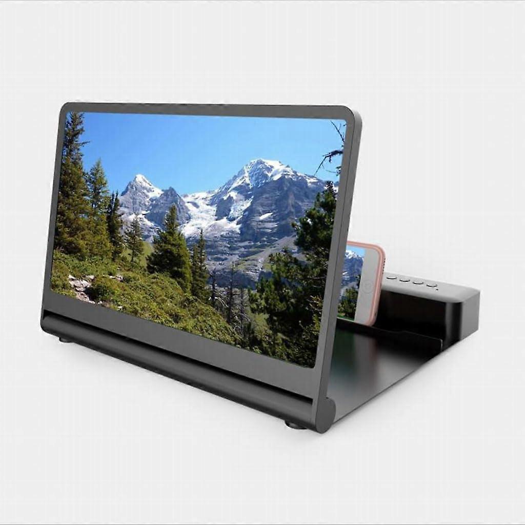 12 Inch Screen Amplifier,Foldable Large Screen,Bluetooth Speaker,Mobile Phone Screen Amplifier