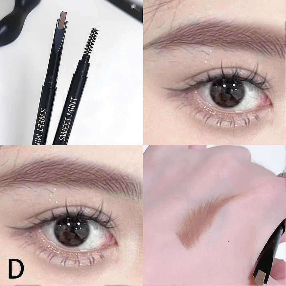 Waterproof Eyebrow Pencil with Vitamin E 2-in-1 Dual Ended Long Lasting Makeup Natural Look Easy Application Sweat Proof