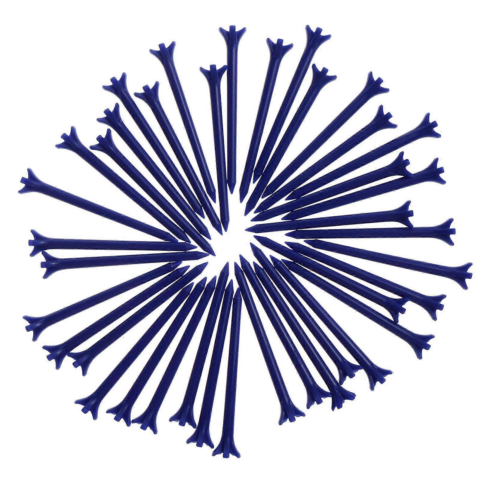 50pcs Unbreakable Golf Tees in Mixed Sizes and Colors