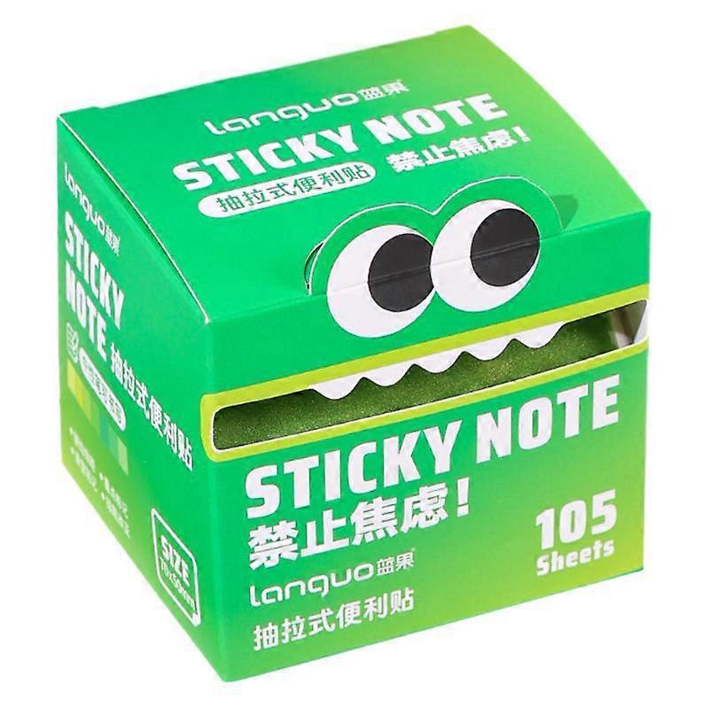 105Sheets Pull-out Sticky Notes Portable Sticky Notes Transparent Colorful Sticky Notes Waterproof Self-Adhesive Sticky Notes