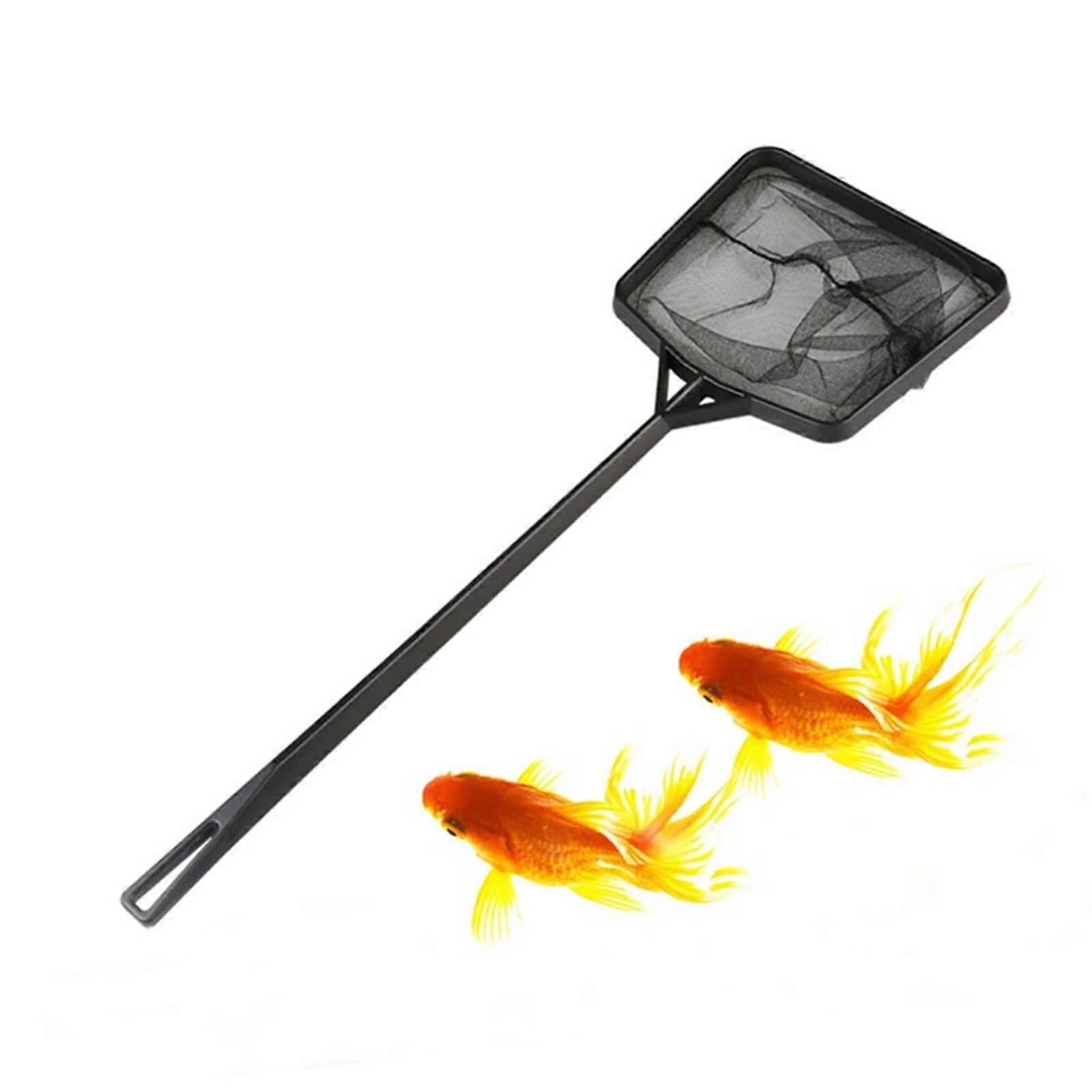 Fishing Net Fishing Net Square Hand Net for Goldfish 27/30/40CM Household Aquarium Fish Dips Nets Pockets Dropshiping Fishing