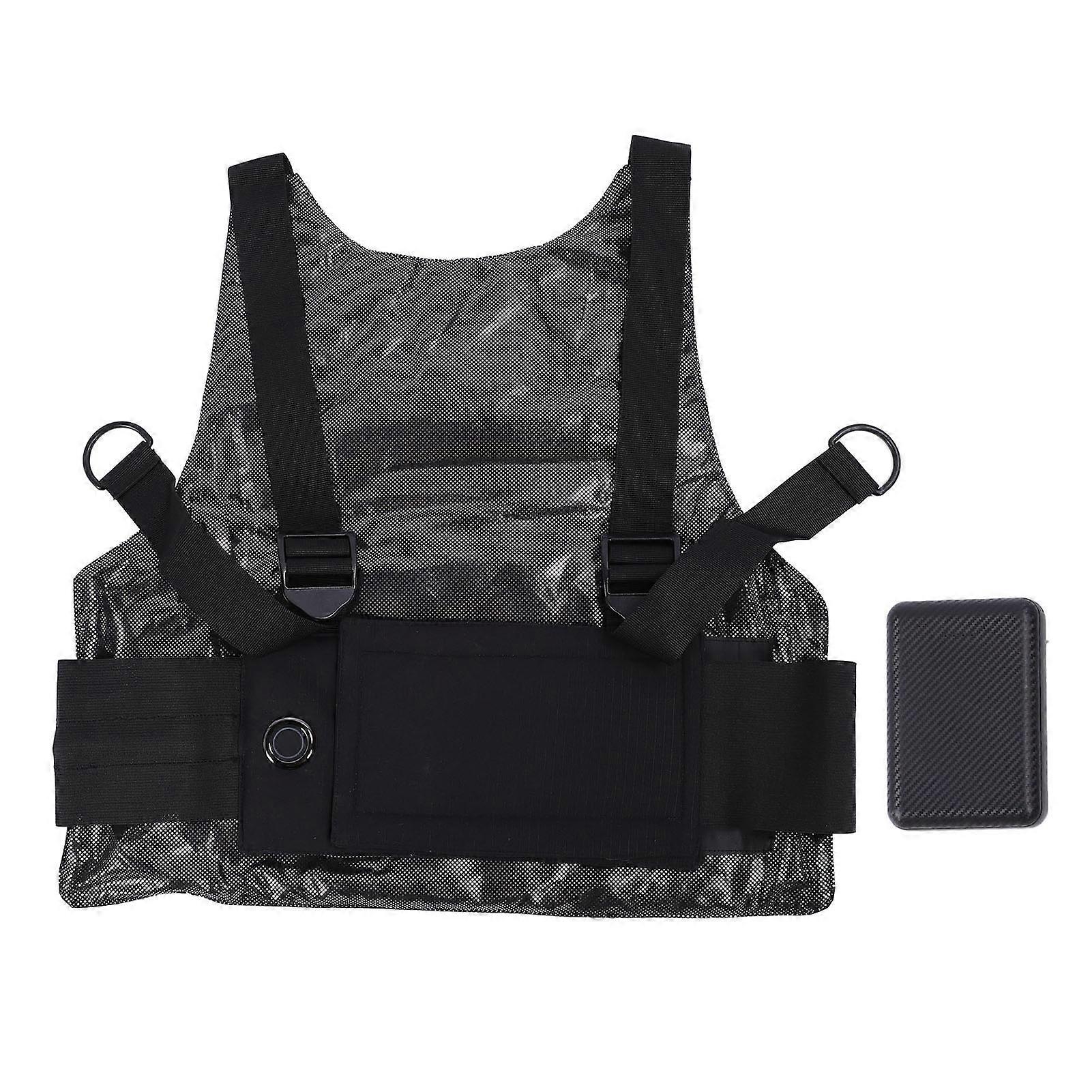 Heated Women Men Semiconductor Heating Adjustable USB Electric Warming Vest with Power Bank for Winter Hiking Running Camping