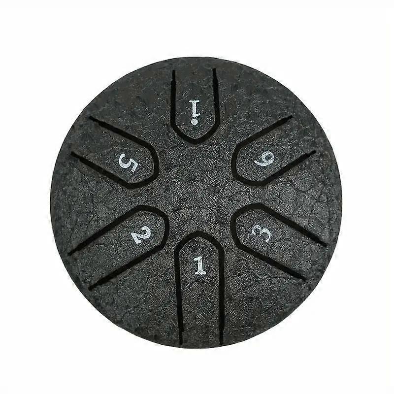 3-Inch Alloy Steel Tongue Drum Set - 6 Notes, Mini Percussion Instrument For Meditation, Yoga & Sound Healing