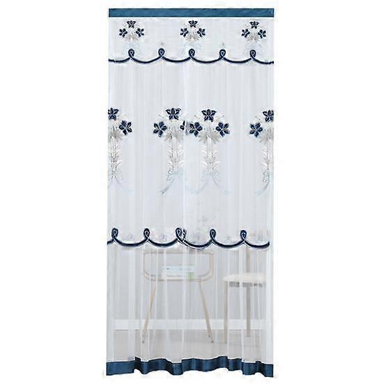 Door Partition Drape Double Layer Mesh Decorative Lightweight Exquisite No Punch Window Curtain Home Textile