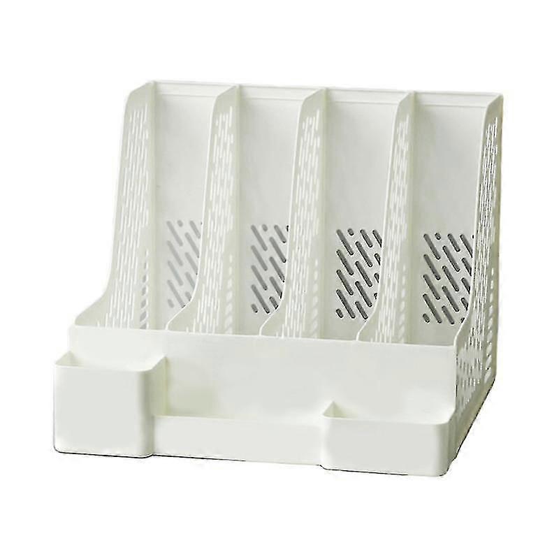 4 Tier Vertical Desktop File Management Shelf