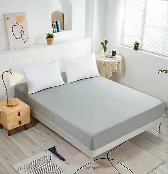 Deep Pocket Queen Size Fitted Sheet - Soft Microfiber, Grey