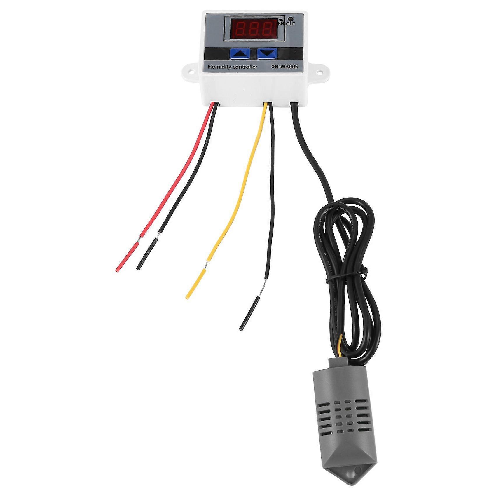 Interruttore di controllo dell'umidità dell'igrometro del regolatore di umidità digitale 0~99%Rh igrostato con sensore di umidità AC220V