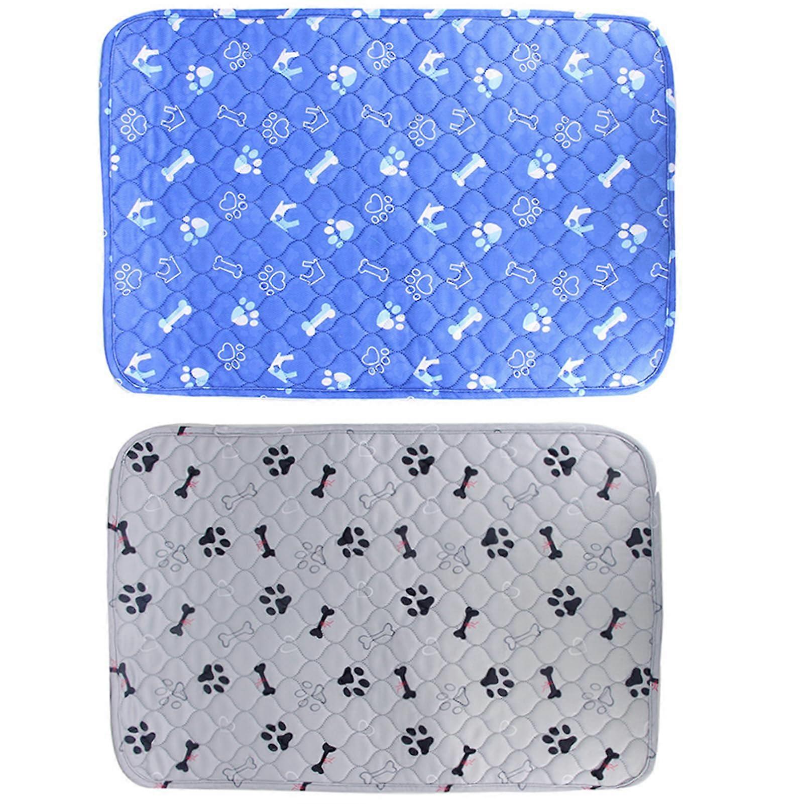 2 Pcs Dog Pee Pads Pet Training Pads NonSlip Washable Reusable Absorbs Urine
