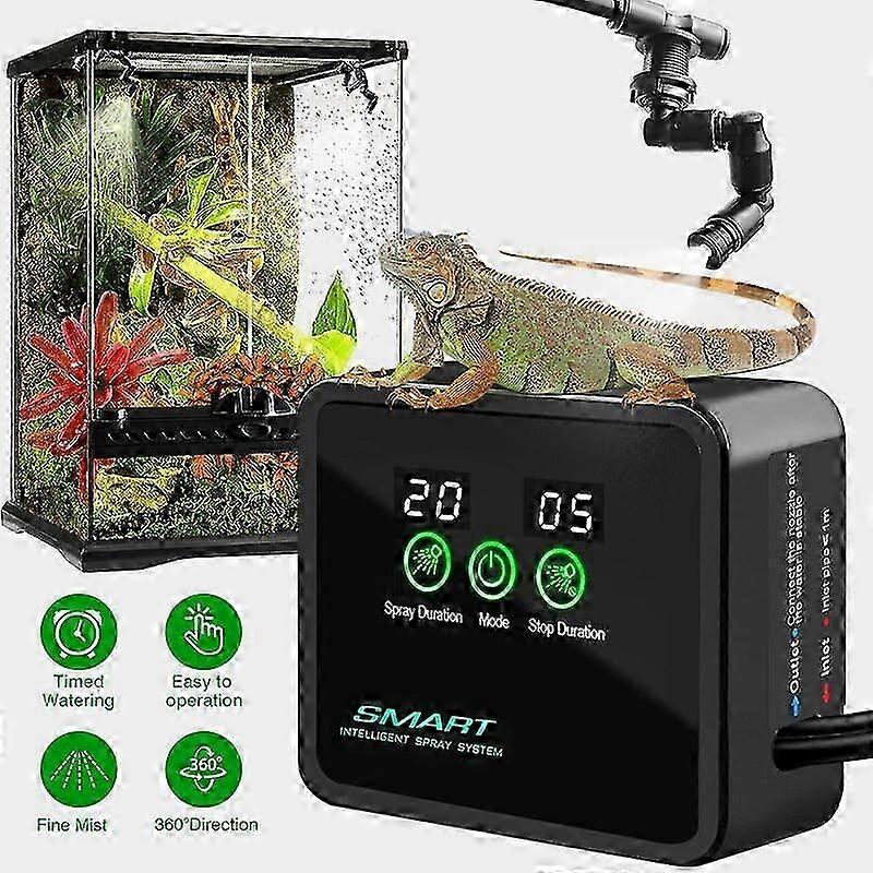 Automated Electronic Sprinkler System Kit for Intelligent Terrarium Humidification and Mist Timing