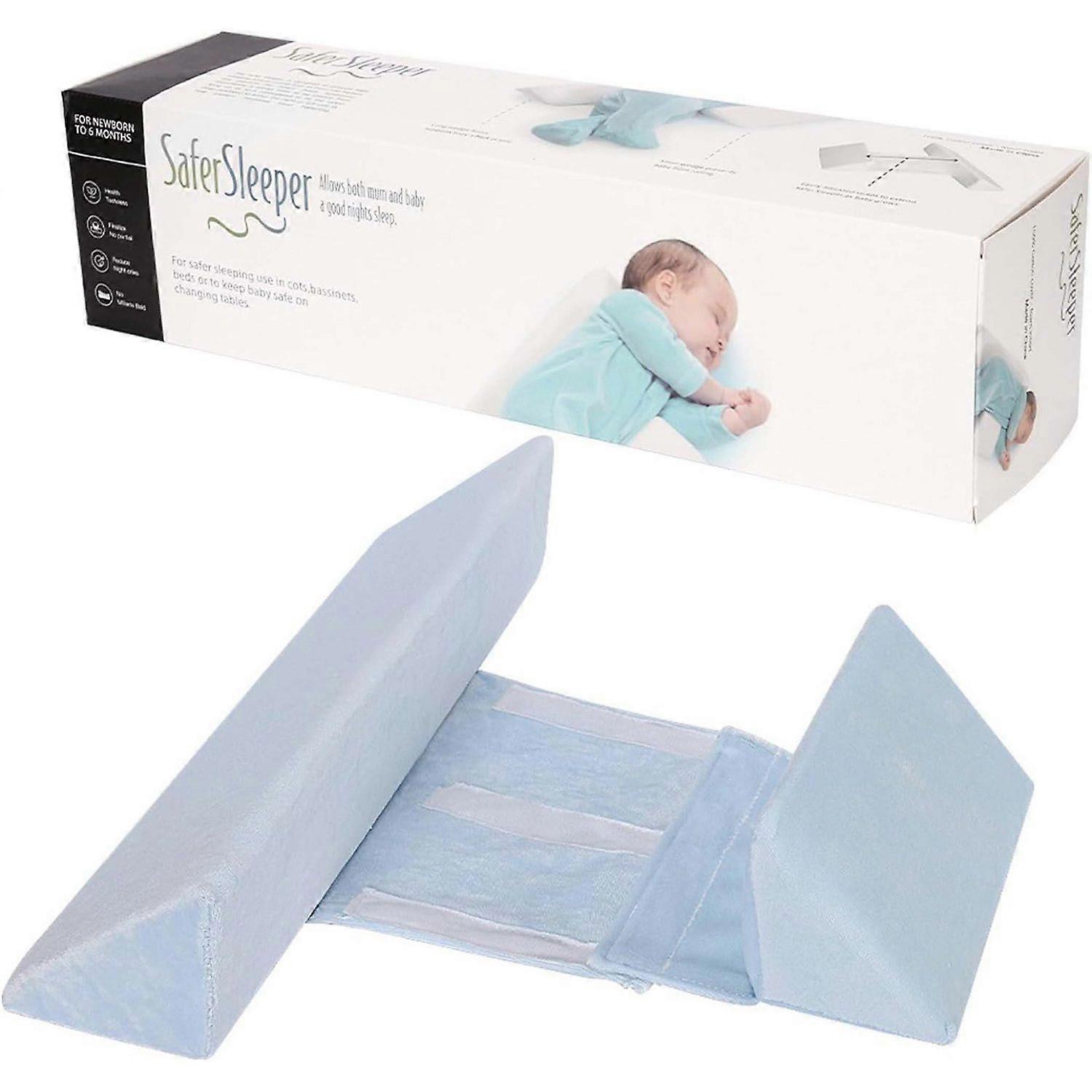 Infant positioning cushion; side support cushion for safe and comfortable baby sleep.
