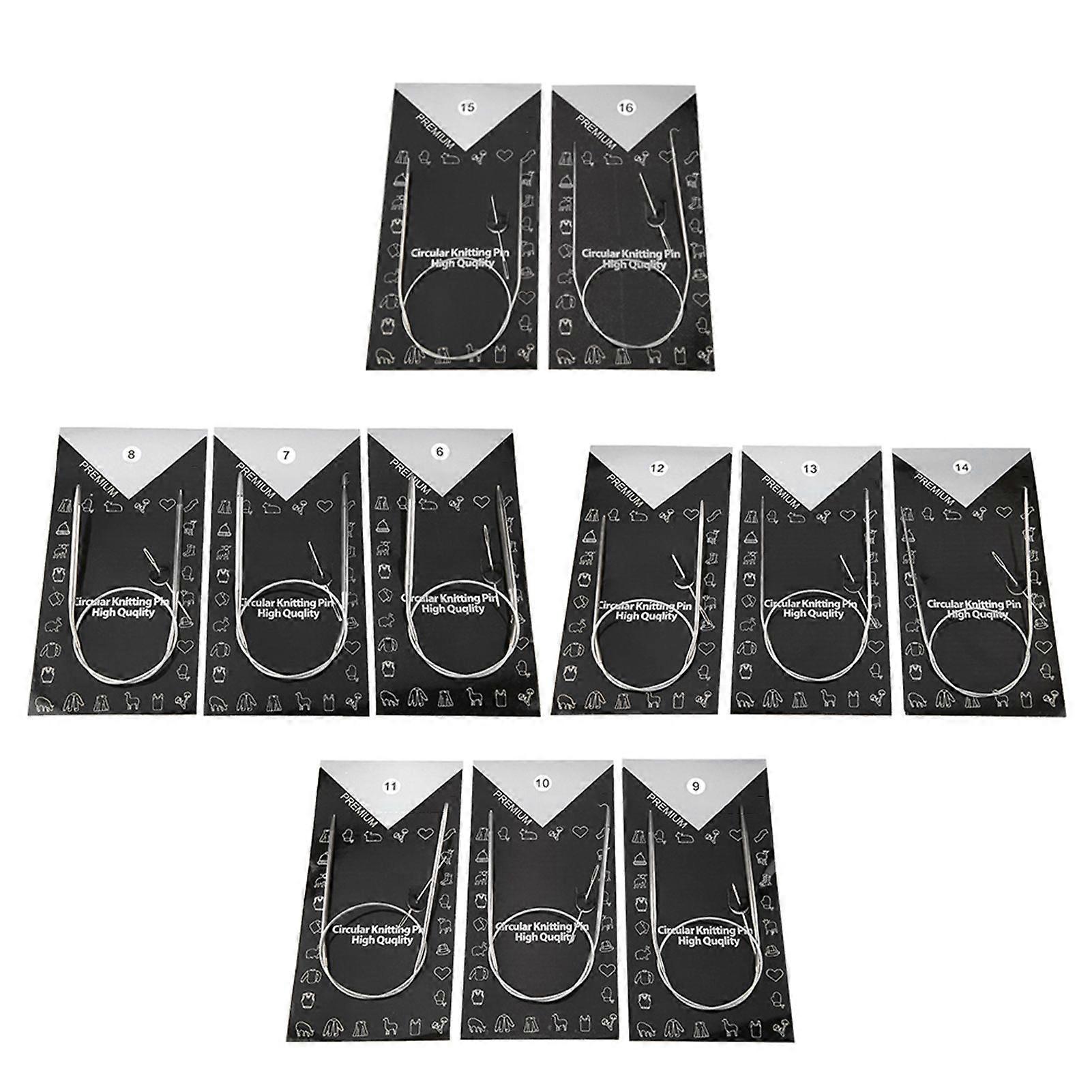 11pcs Multi-Size Circular Knitting Needle Set for DIY Sweater Weaving