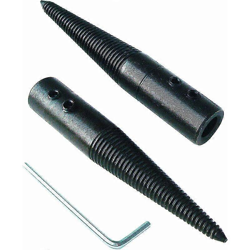 Threaded Taper Spindle Adapter for Bench Grinding Wheel Polishing Wheel with Left and Right, Pack of 2 Pieces