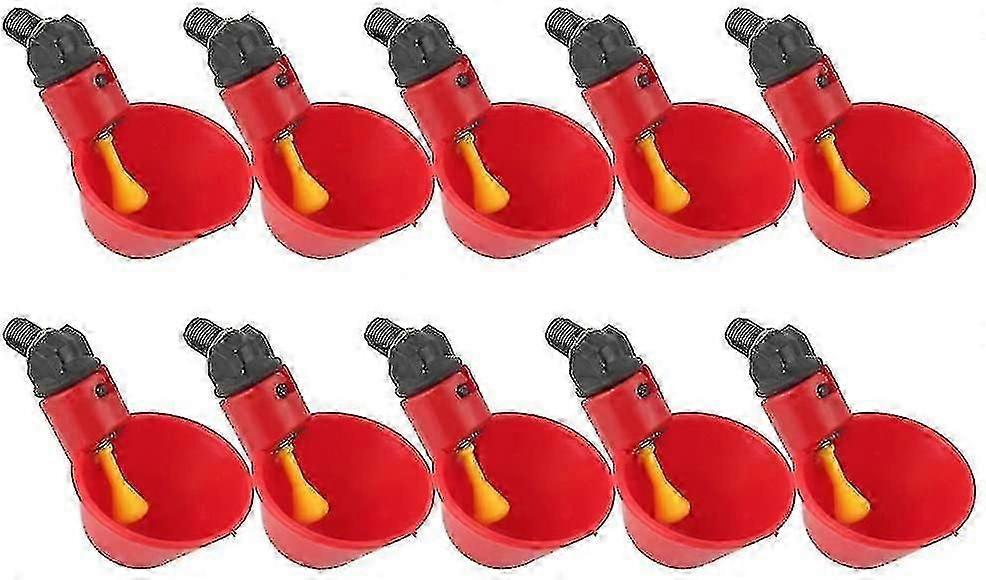 Drinker, 10 Pcs Automatic For Coop Automatic Dispensers For