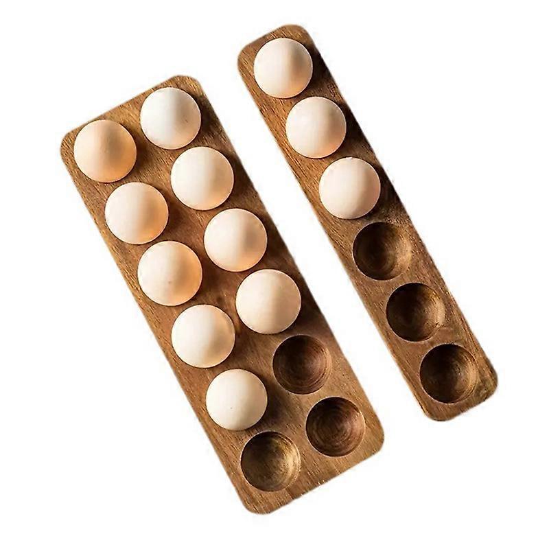 1PCS Modern Wooden Egg Storage Box - Multi-Compartment Kitchen Organizer For Fresh Eggs Perfect For Home Cooking Baking