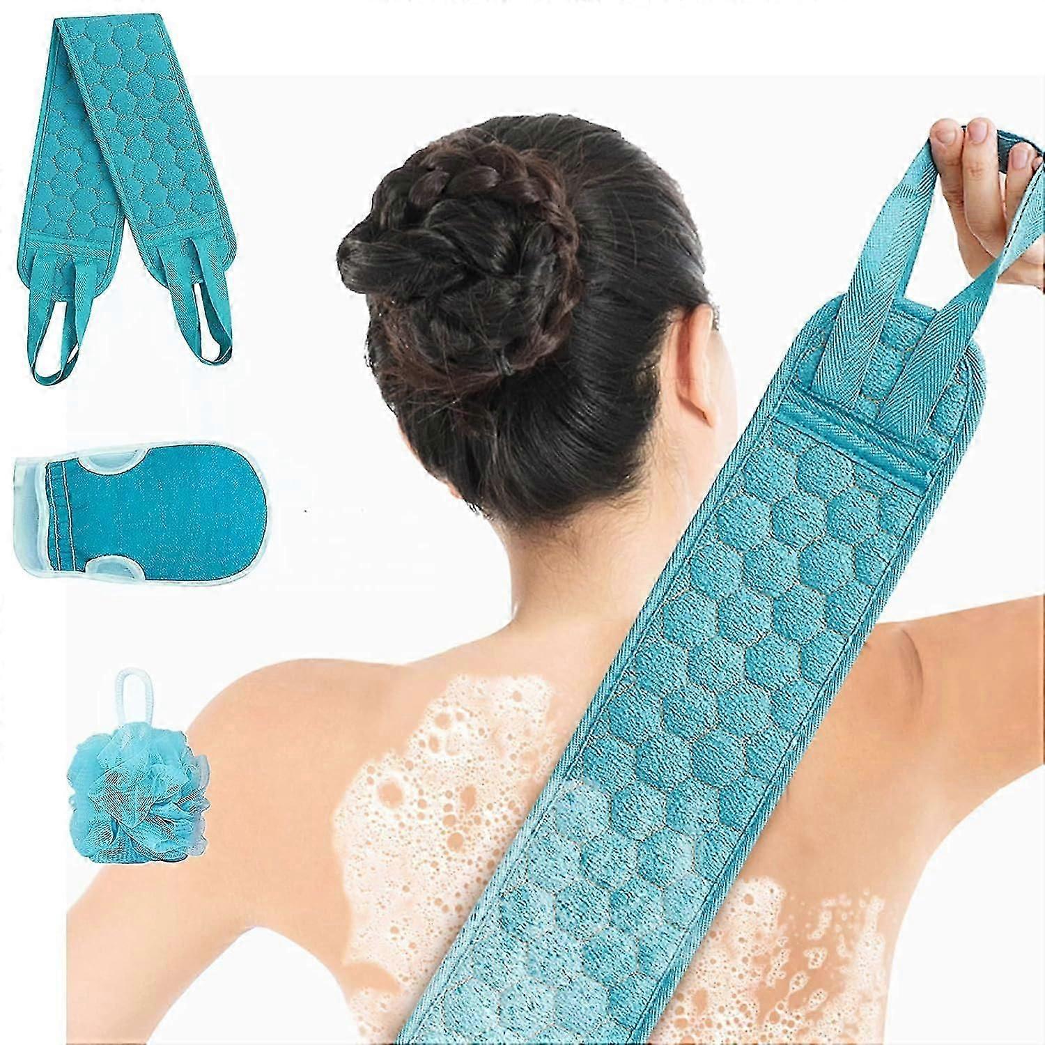 Serviette de bain bleu