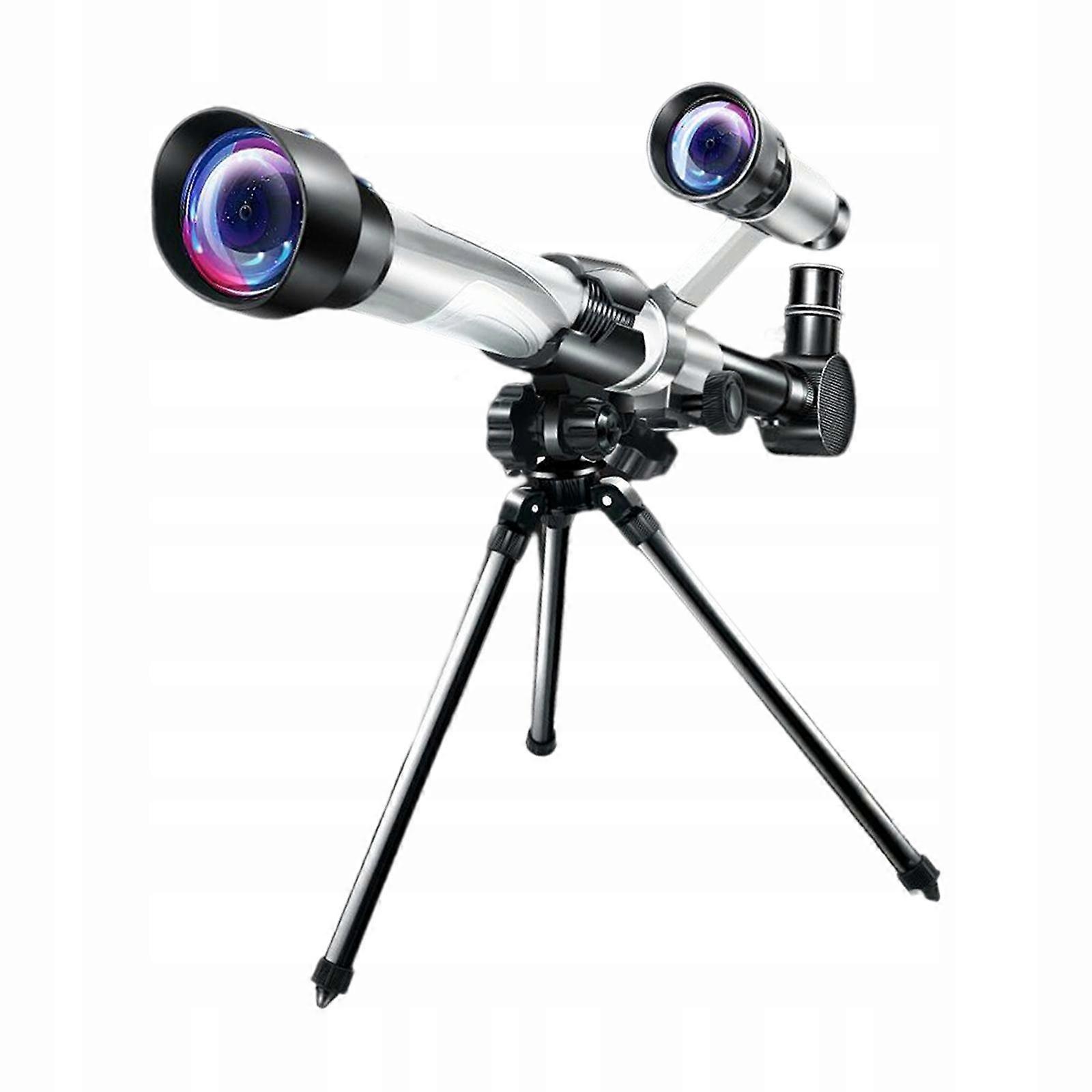 60mm Telescope With Finder Scope Tripod For Kids Telescope Argent