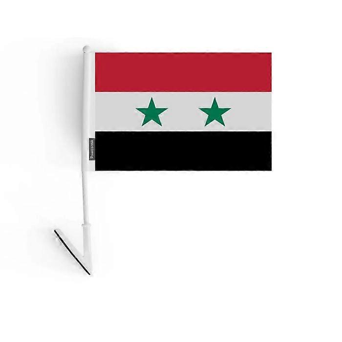 Adhesive flag - Multicolor - Syria - 14 x 21 cm - 10 pieces - Durable polyester