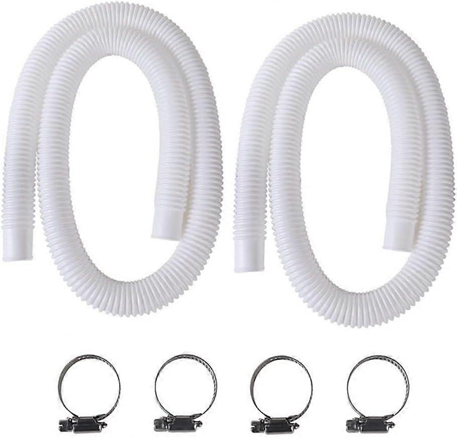 2Pcs Above Ground Pool Hose, 150cm Pool Replacement Hose, Pool Pump Hose for