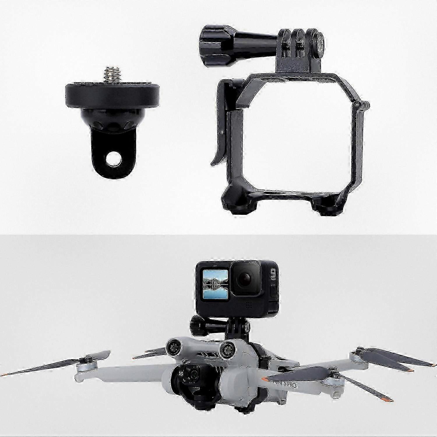 Top Expansion Bracket for Action Cameras, Compatible with DJI Mini 3 Pro, Features 1/4 Screw Mount Adapter