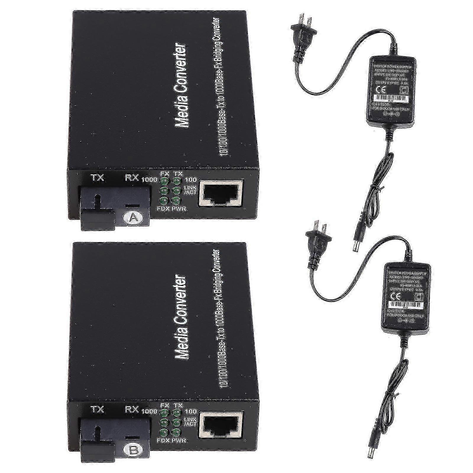 20km Gigabit Fiber Switch SC Optical Transceiver A/B Side