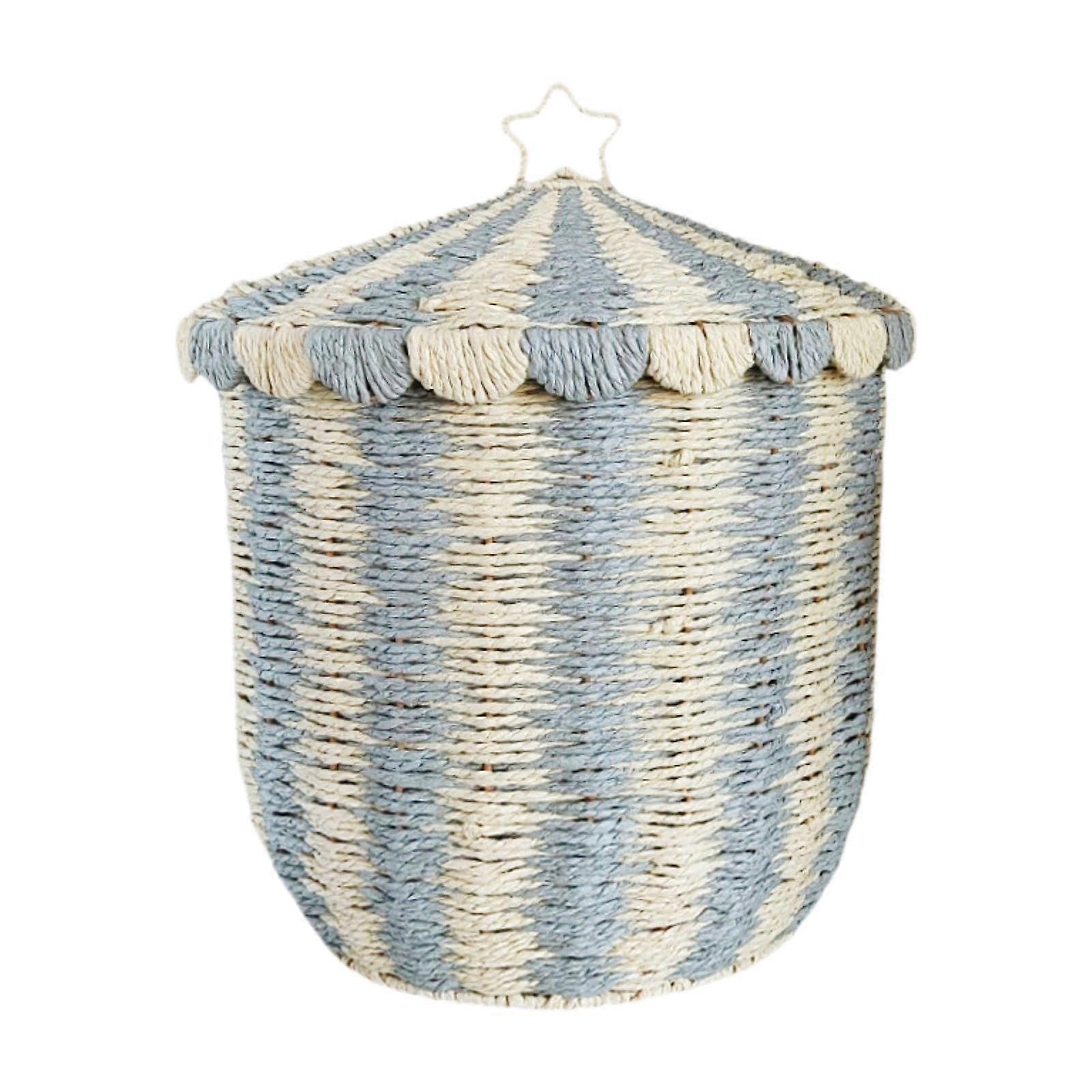 Woven Storage Basket, Portable Multipurpose Hamper, Sundries Holder, Size L, For Restaurant And Dining Room, Festivals