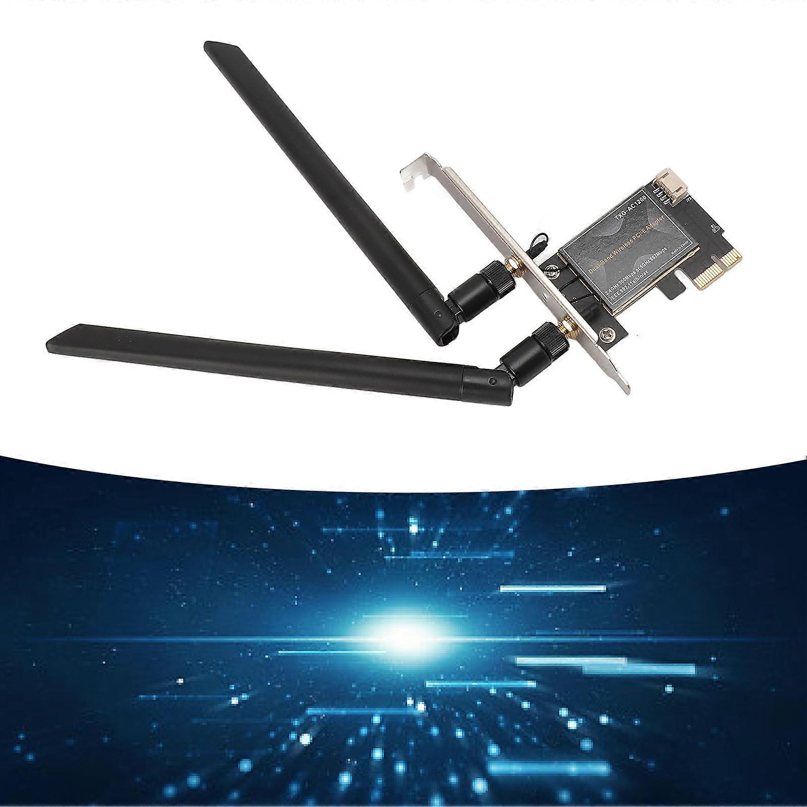 PCIE WiFi Card 6000Mbps 8DB Dual Antenna Bluetooth 5.2 Pcie WiFi 6E Wireless Network Adapter for Win 11 10