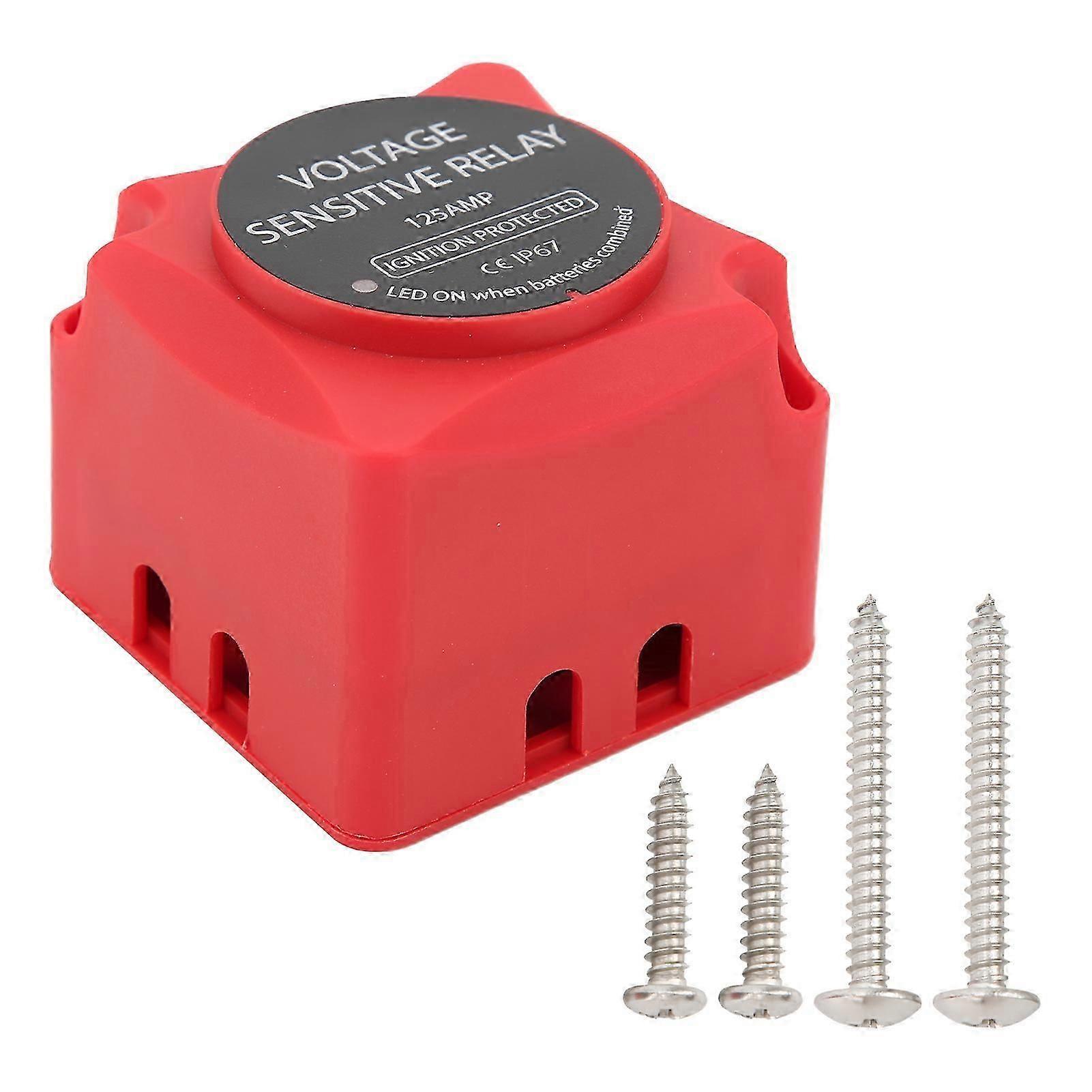 Voltage Sensitive Relay 12V 140A Smart Battery Isolator Dual Battery Isolation Protector for RV Yacht