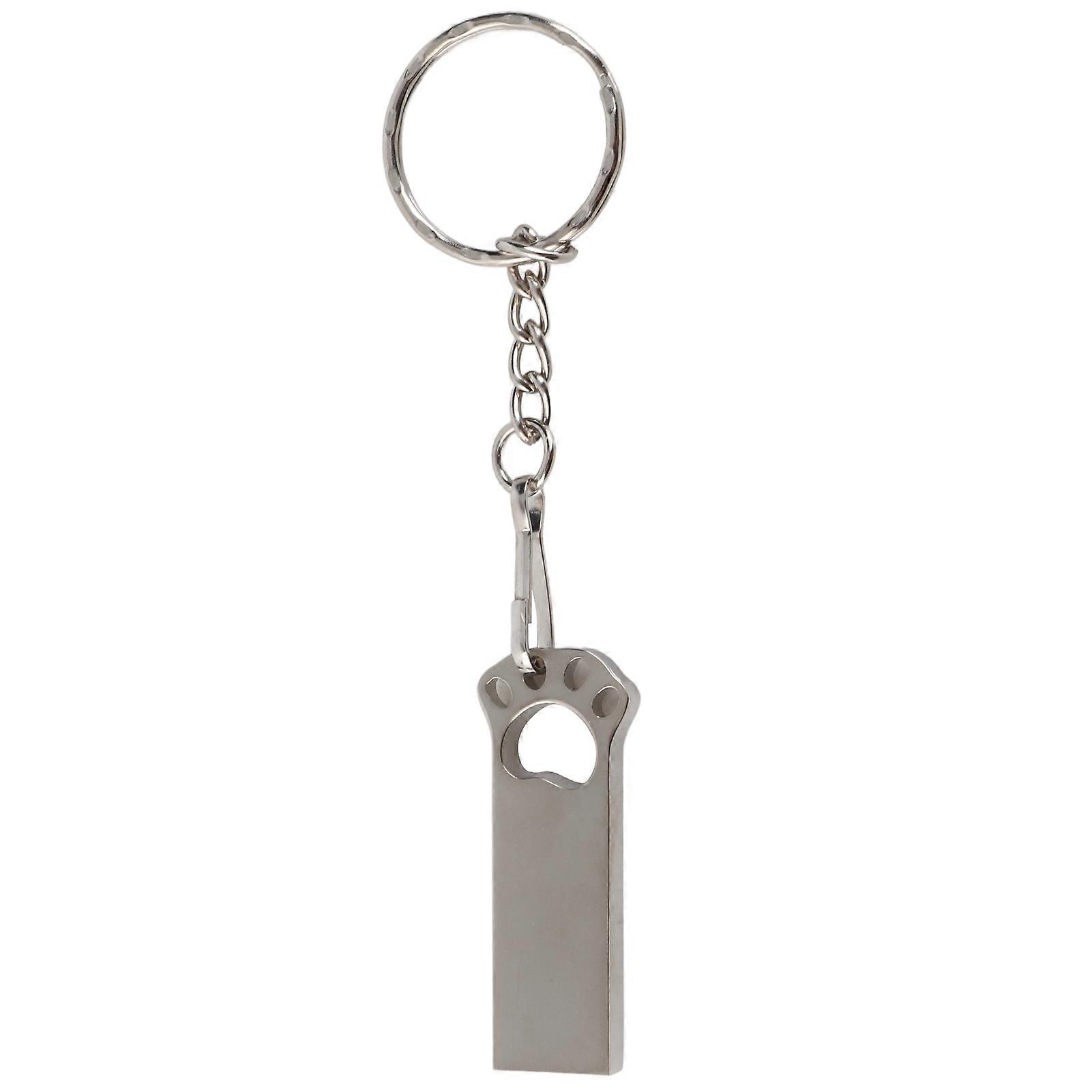 Paw Print USB Flash Drive 16GB with Keychain Cute U Disk for Computers and Laptops